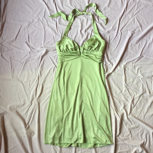 Speechless Dresses & Skirts - Lime green sparkly dress size M